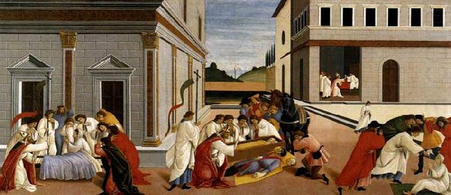 Three Miracles of St Zenobius, BOTTICELLI, Sandro